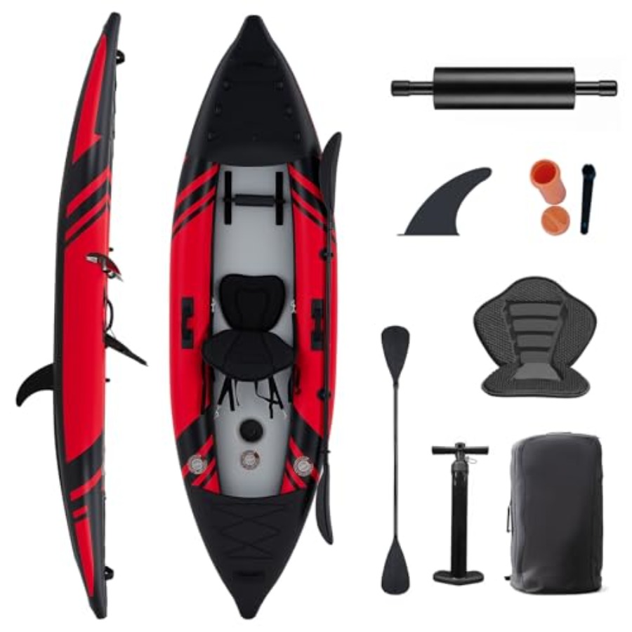 Drop Stitch Touring Kayak 1 Person - Nadmuchiwany kajak jednoosobowy do wędkowania, turystyki