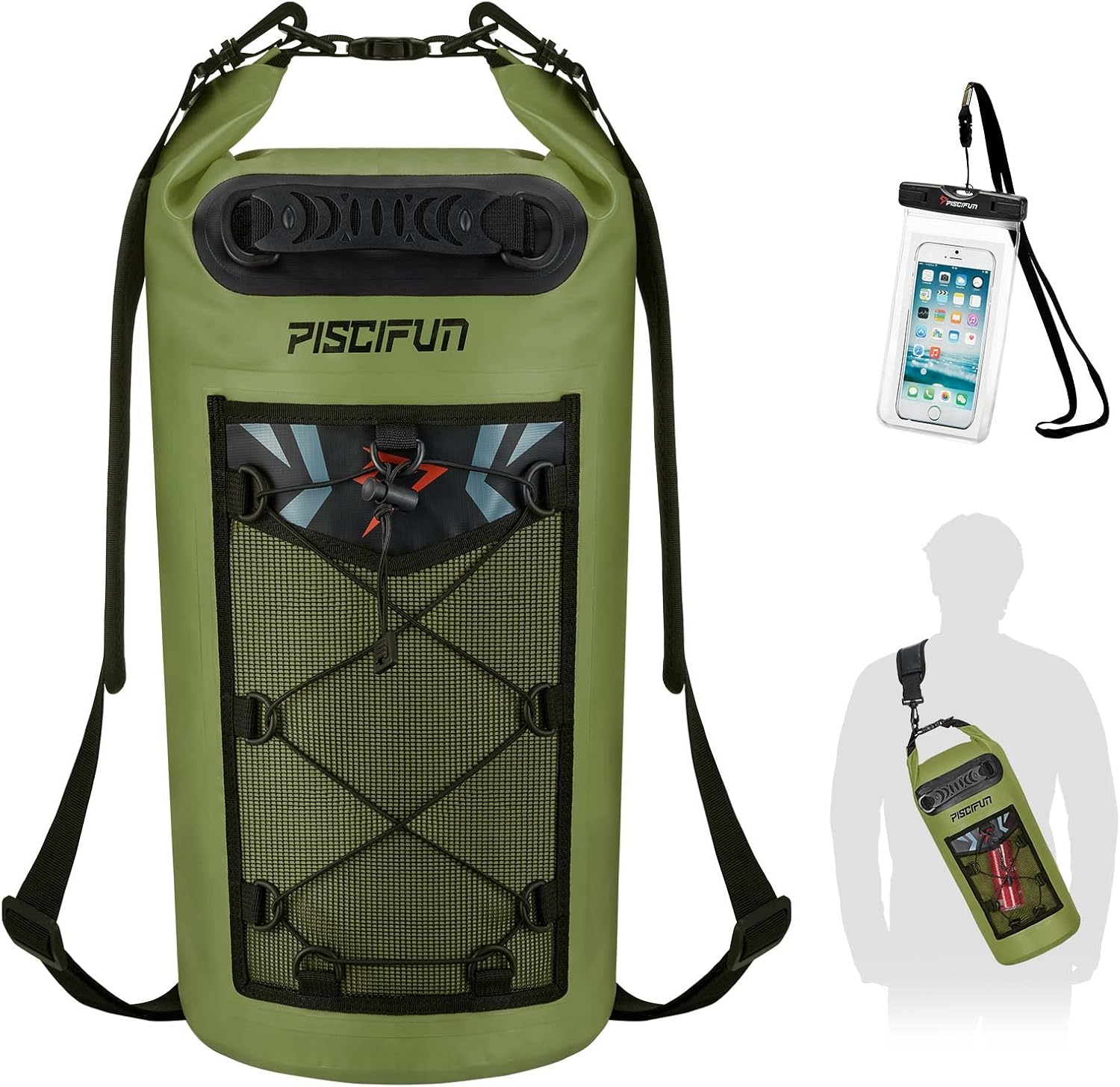 Dry Bag Backpack 30L Waterproof - Wodoszczelny plecak Piscifun Dry Bag, pływający