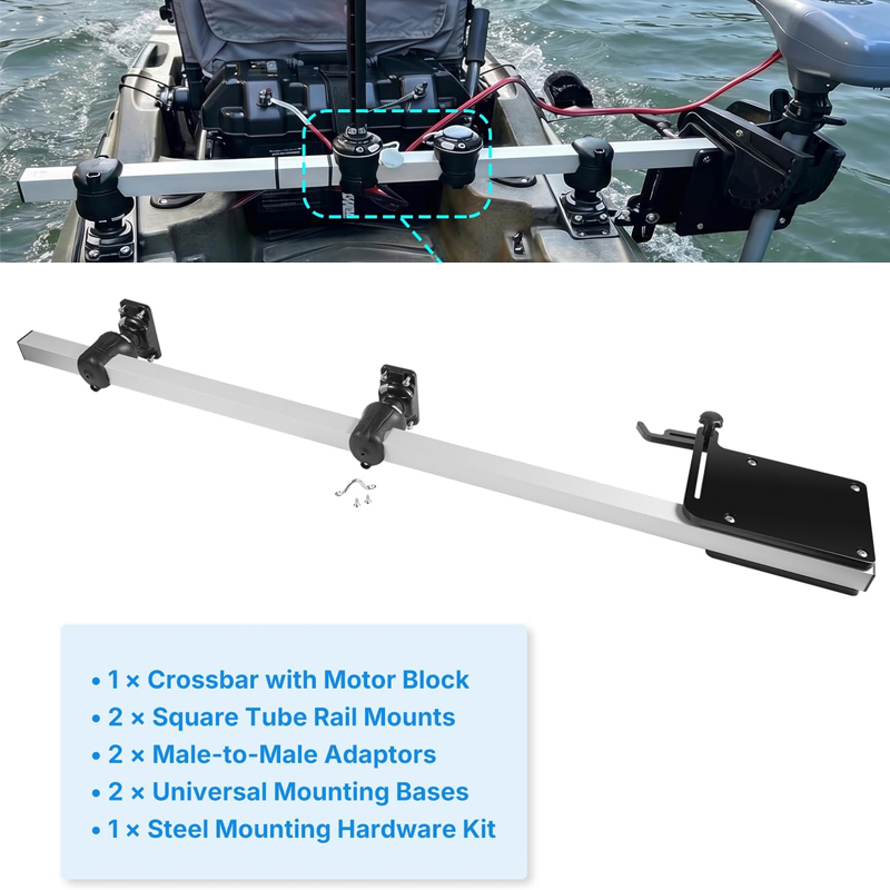 Electric Trolling Motor Kayak Mount - Regulowany uchwyt do montażu silnika na