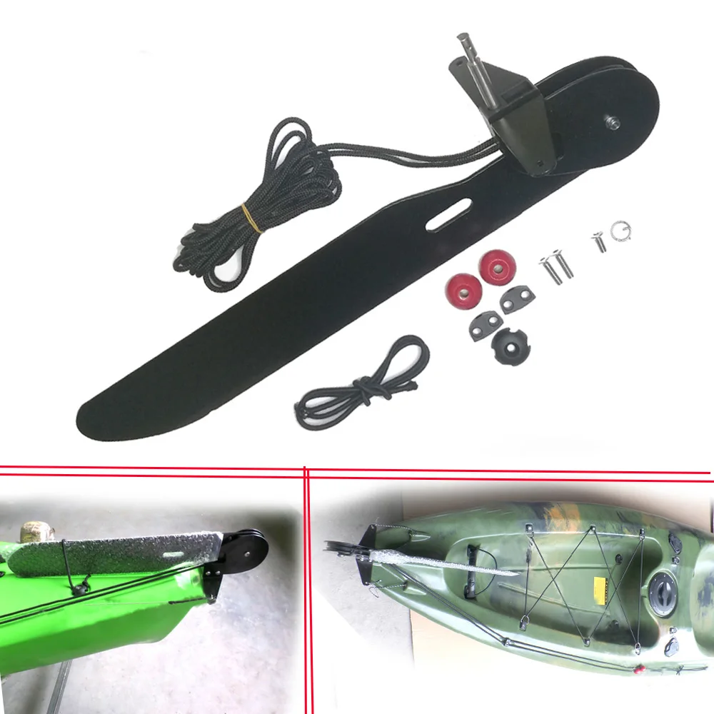 Kayak Rudder Kit Foot Control System - Łódź do raftingu wodnego ze stopu