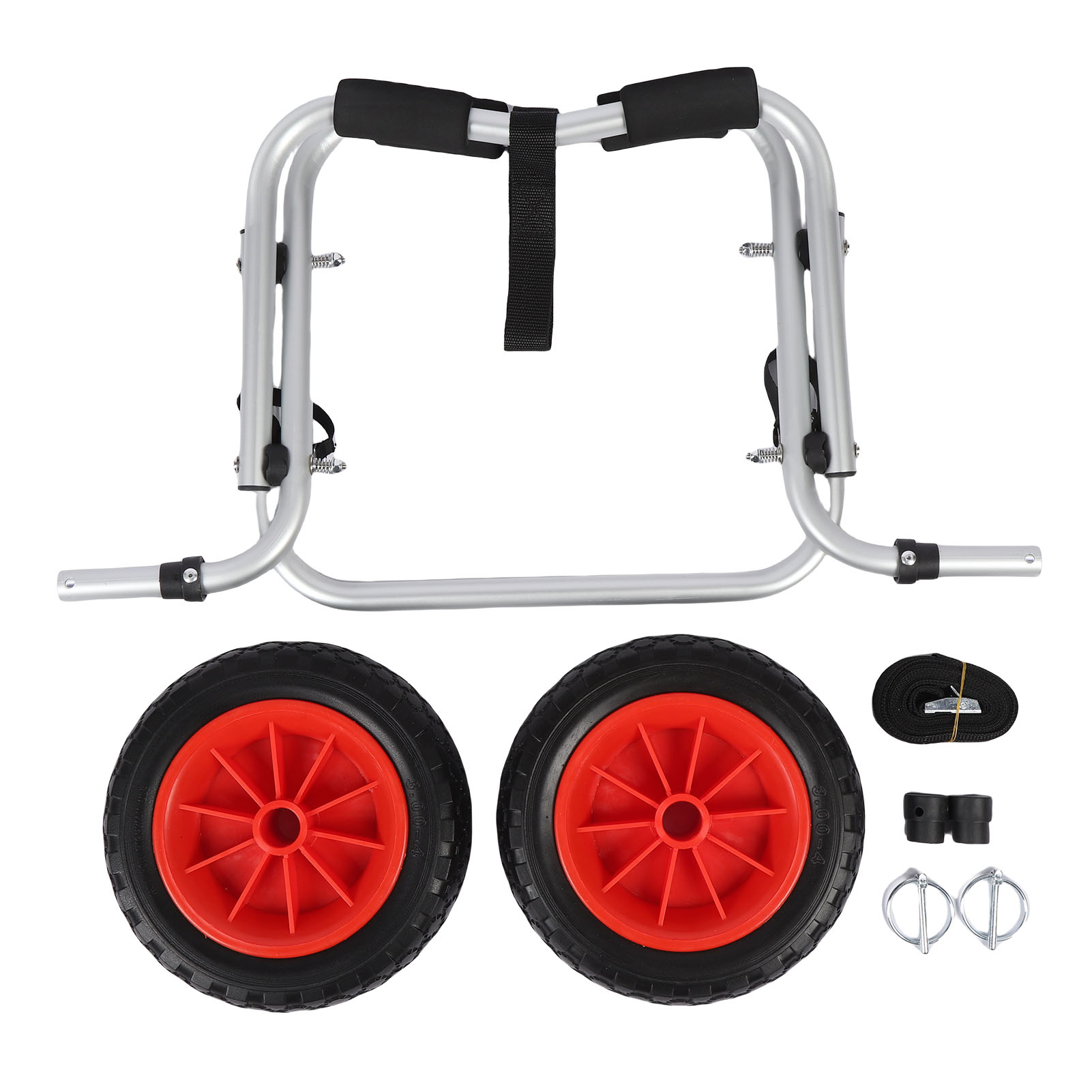 Kayak Cart Trolley Carrier Dolly - Wózek do kajaka z 10-calowymi, pełnymi,