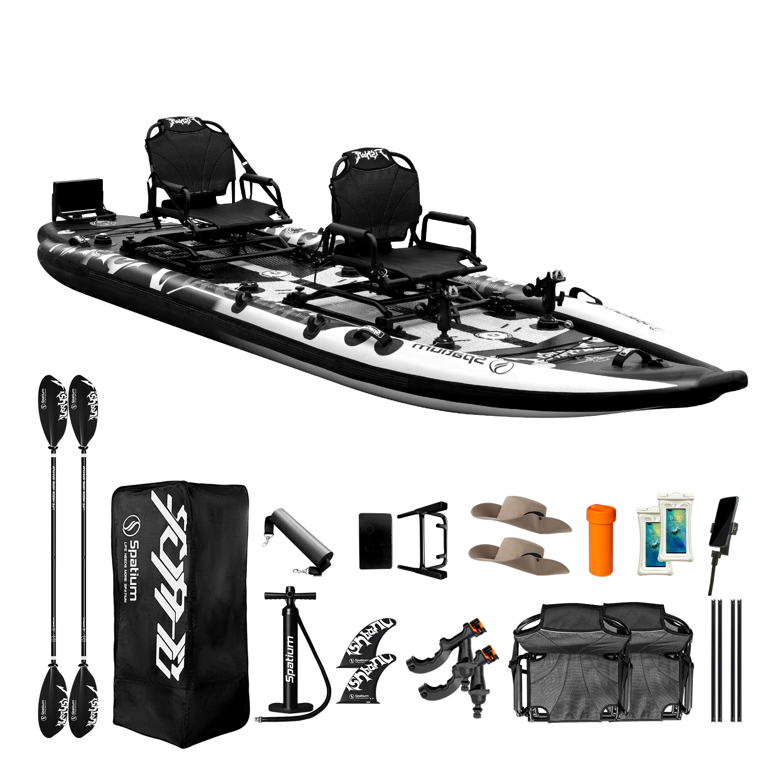 Inflatable Kayak 2 Person Drop Stitch - Spatium Local Warehouse Nadmuchiwany 2-osobowy kajak/włócznia