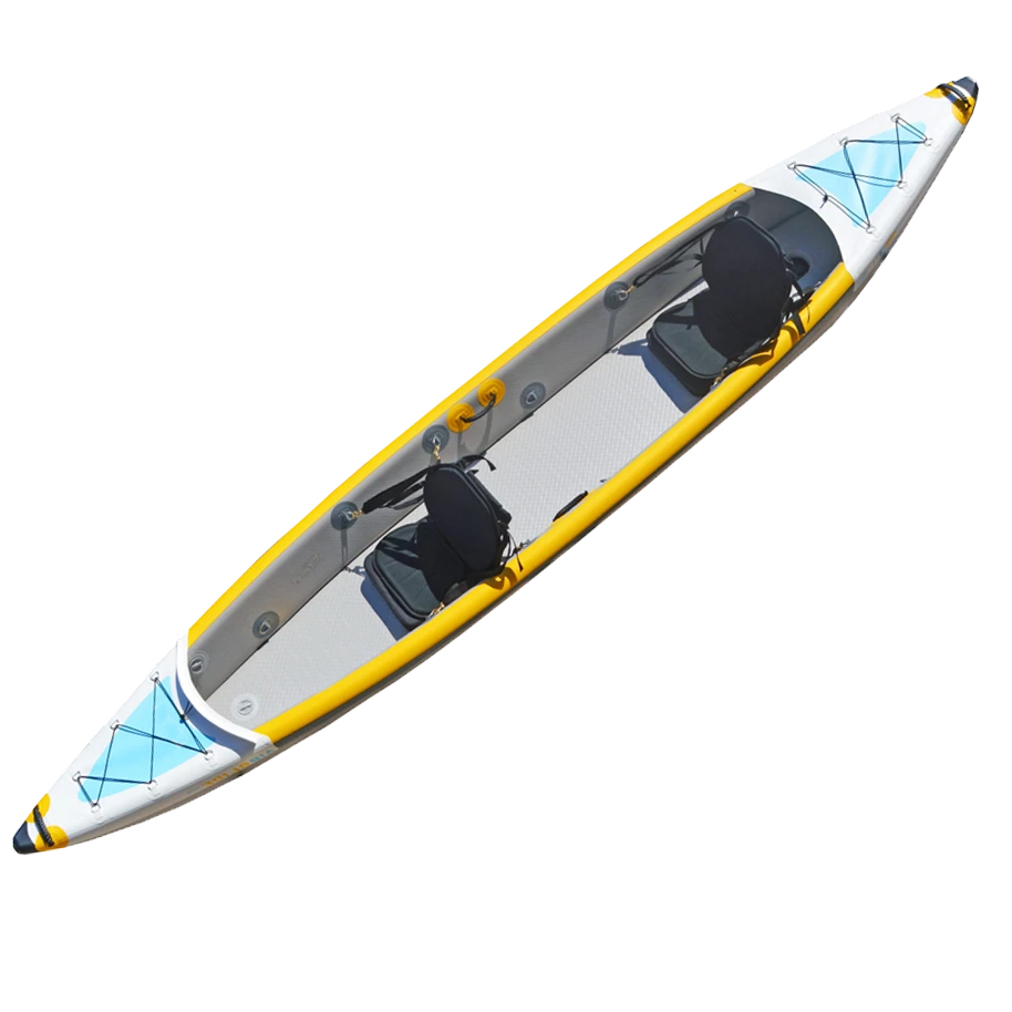 Inflatable Kayak 2 Person Drop Stitch - Kajak dmuchany 485x80cm, wysokiej jakości, dwuosobowy,
