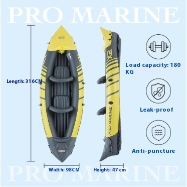 Dwuosobowy dmuchany kajak INTE – Inflatable Kayak 2 Person Drop Stitch recenzja i cena