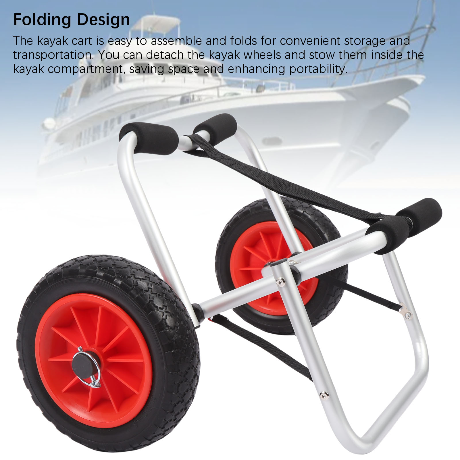 Wózek do kajaka z 10-calowymi, – Kayak Cart Trolley Carrier Dolly recenzja i cena