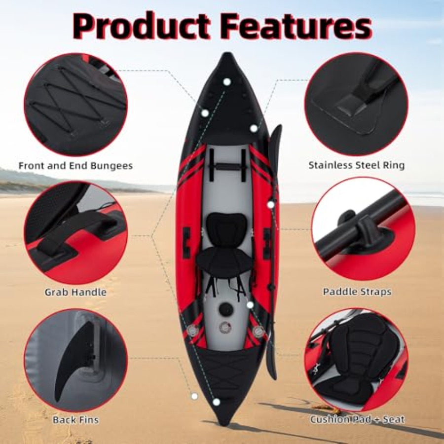 Nadmuchiwany kajak jednoosobow – Drop Stitch Touring Kayak 1 Person recenzja i cena