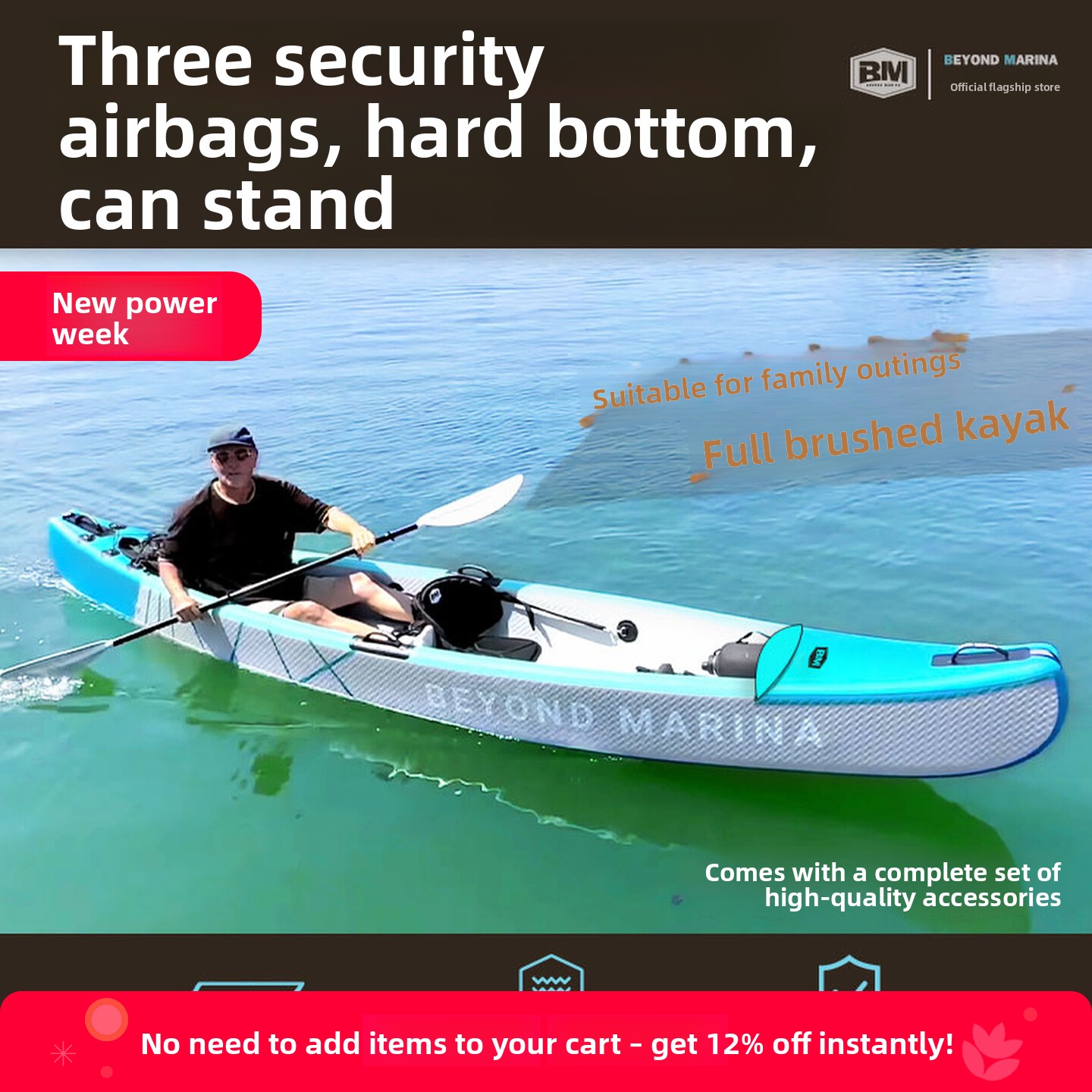 Przenośny, dmuchany kajak do w – Inflatable Kayak 2 Person Drop Stitch recenzja i cena