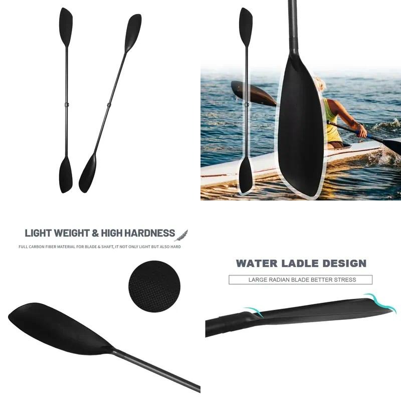 Regulowane składane wiosło do  – Kayak Paddle Carbon Fiber 2 Piece recenzja i cena
