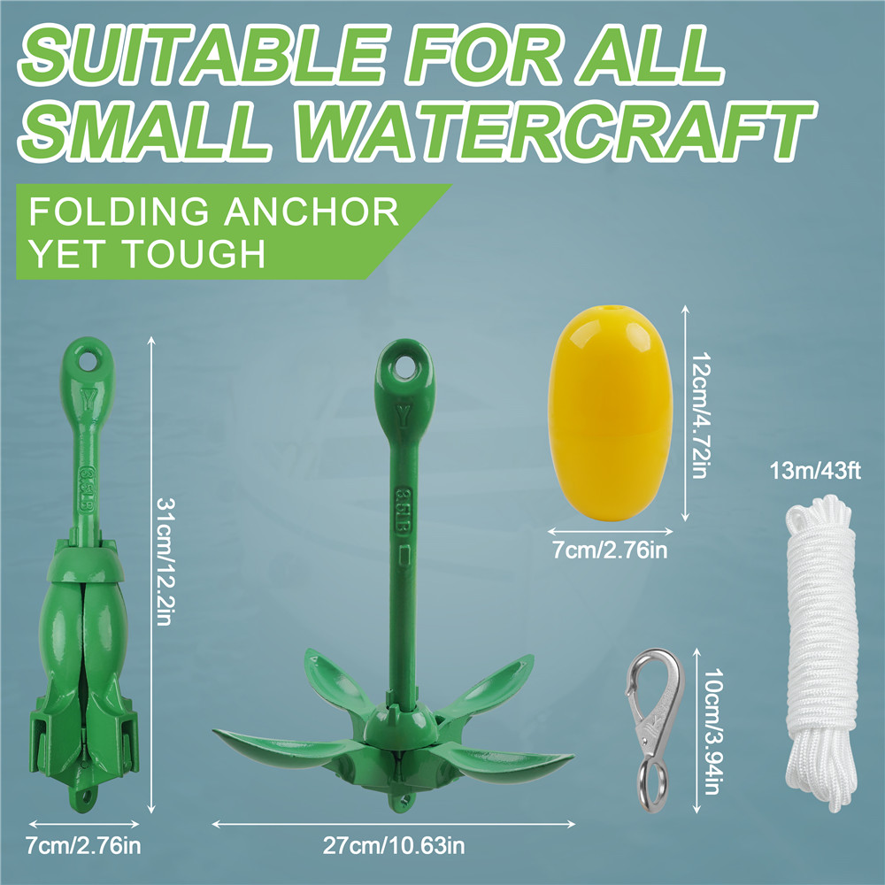 Kotwica 1,5 kg do kajaka i sku – Kayak Anchor Kit Folding 1.5Kg recenzja i cena