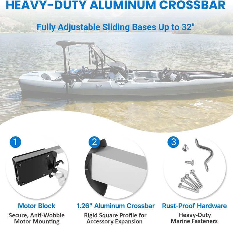 Regulowany uchwyt do montażu s – Electric Trolling Motor Kayak Mount recenzja i cena