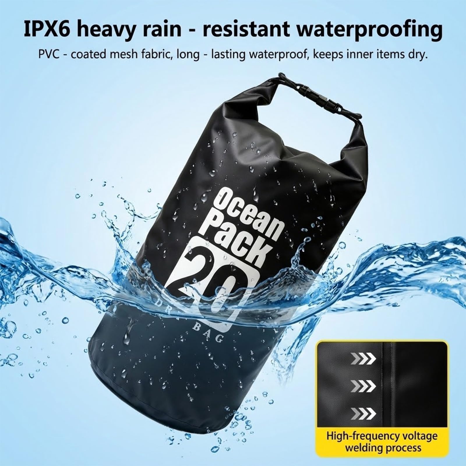 Wodoodporny worek do pływania, – Dry Bag Backpack 30L Waterproof recenzja i cena