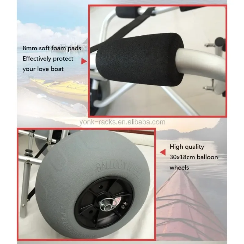 Nowo Ulepszone Koła Balonowe Y – Kayak Cart Trolley Carrier Dolly recenzja i cena