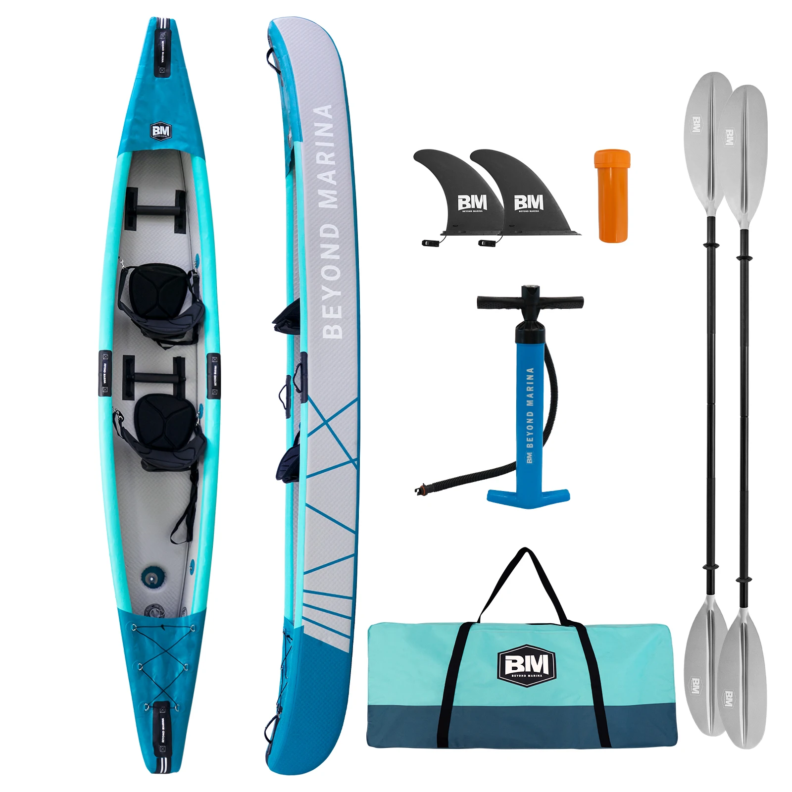 Kajak samopompujący K1 K2 dla  – Inflatable Kayak 2 Person Drop Stitch recenzja i cena