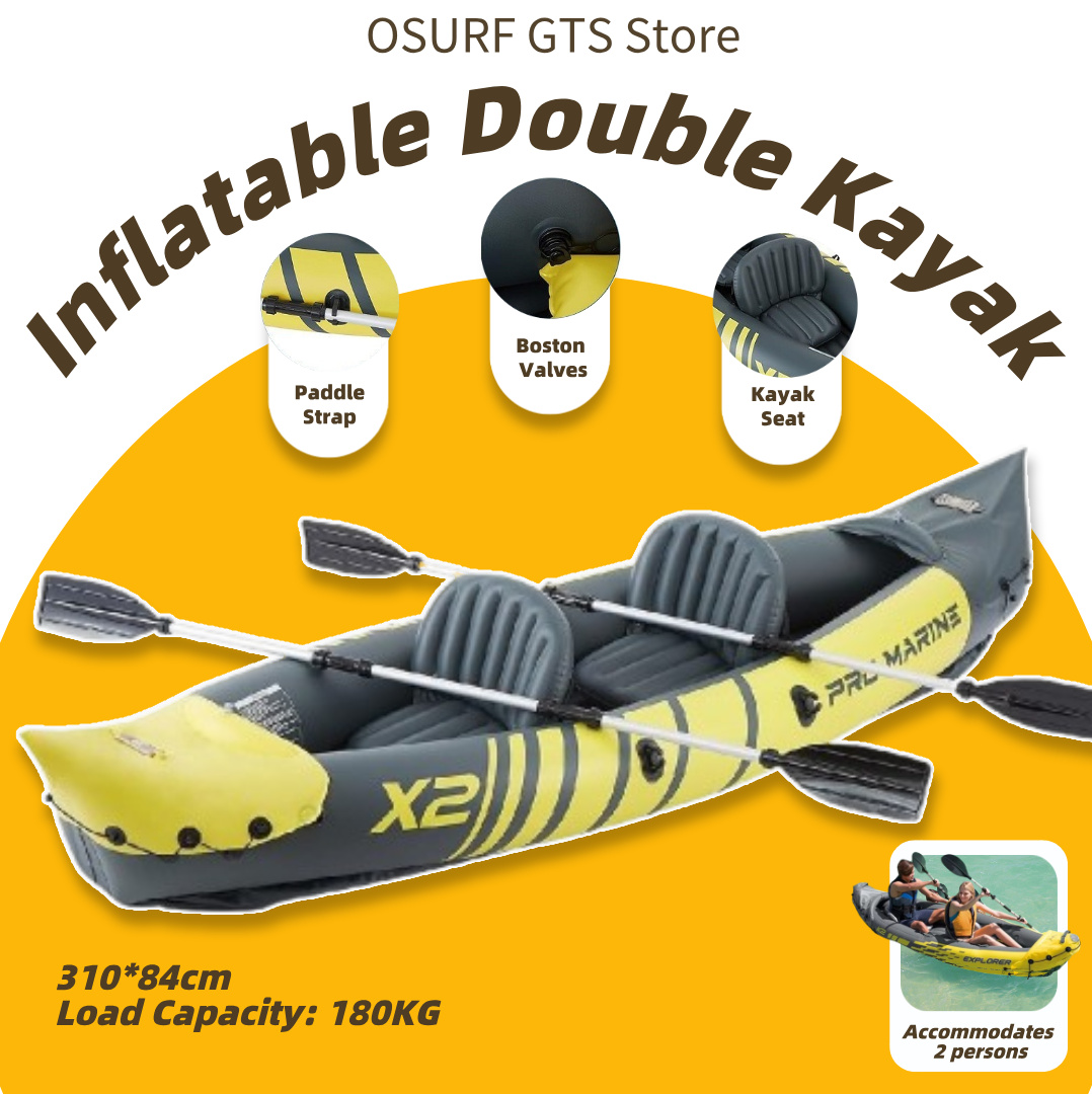 Nadmuchiwana dwuosobowa łódka  – Inflatable Kayak 2 Person Drop Stitch recenzja i cena